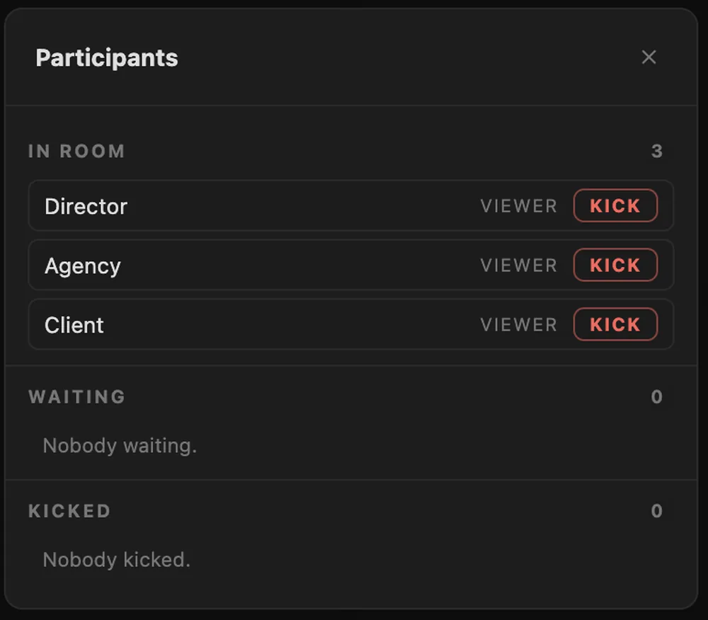 The room roster